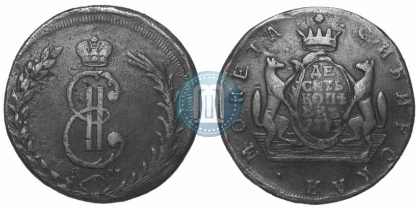Фото 10 копеек 1773 года КМ 