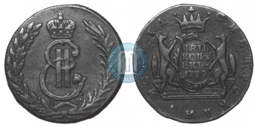 Picture 5 kopecks 1779 year КМ 