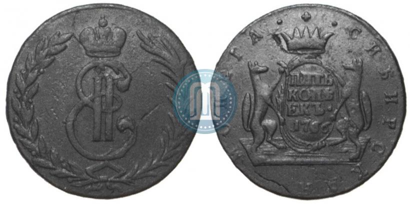 Фото 5 копеек 1766 года  