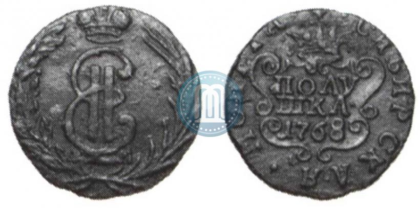 Фото Полушка 1768 года КМ 