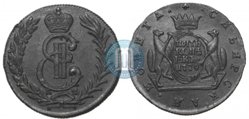 Picture 5 kopecks 1779 year КМ 
