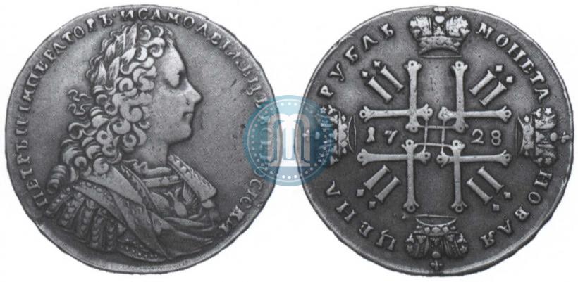 Фото 1 рубль 1728 года  "Тип 1728"