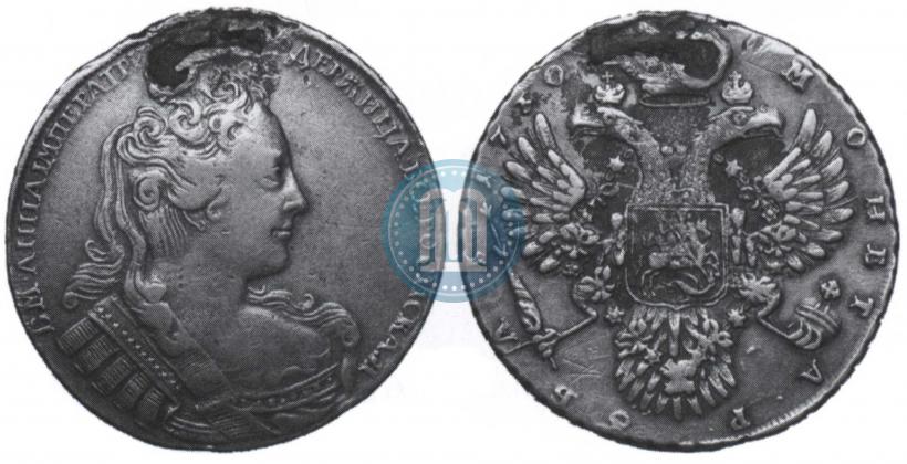 Фото 1 рубль 1730 года  