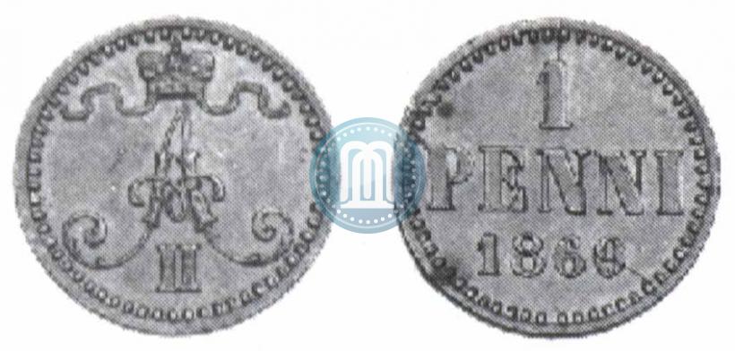 Picture 1 penni 1869 year  