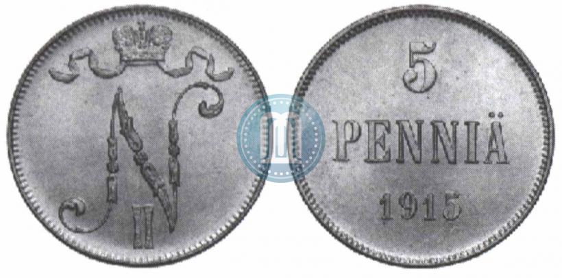 Фото 5 пенни 1915 года  