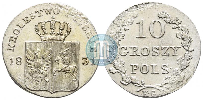 Picture 10 groszy 1831 year KG "Polish uprising"