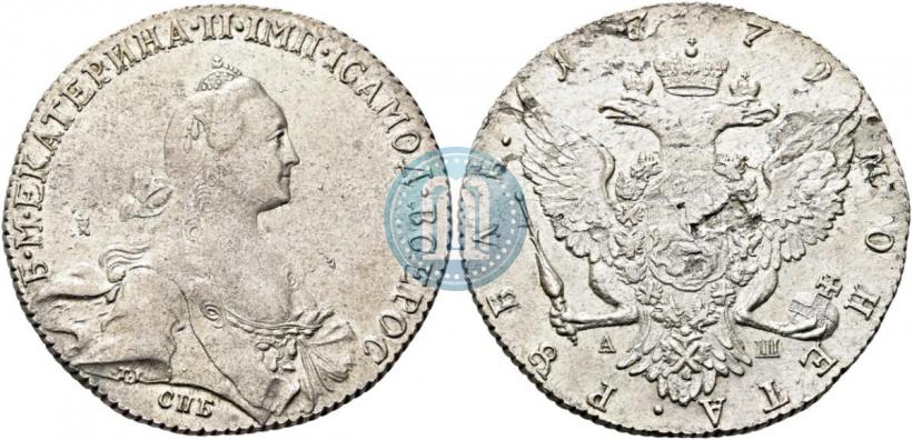 Picture 1 rouble 1772 year СПБ-АШ 