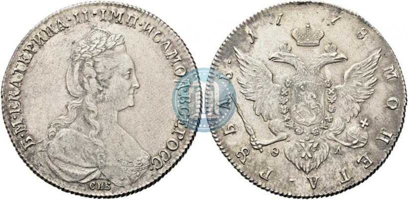 Фото 1 рубль 1778 года СПБ-ФЛ 