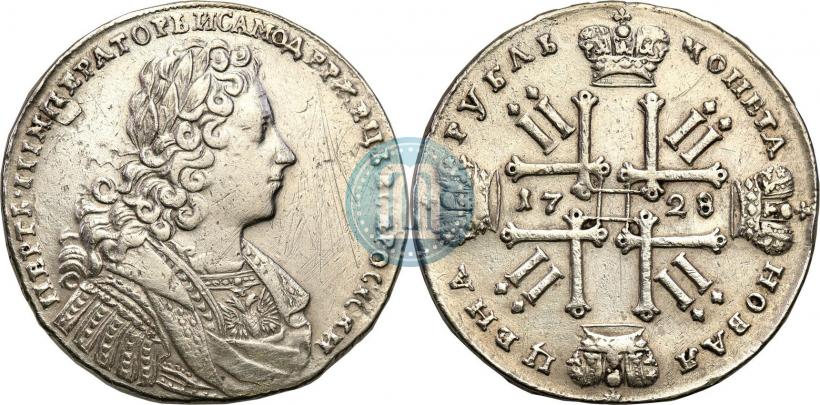 Picture 1 rouble 1728 year  "Type of 1728"