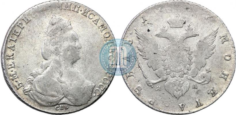 Фото 1 рубль 1787 года СПБ-ЯА 