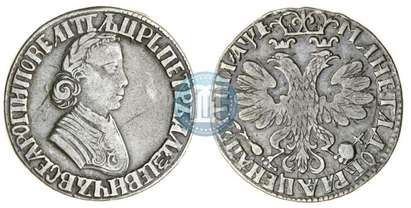 Фото Полтина 1705 года  "Портрет работы Ф. Алексеева"
