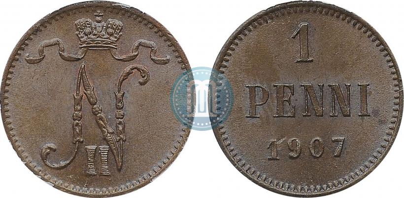 Фото 1 пенни 1907 года  