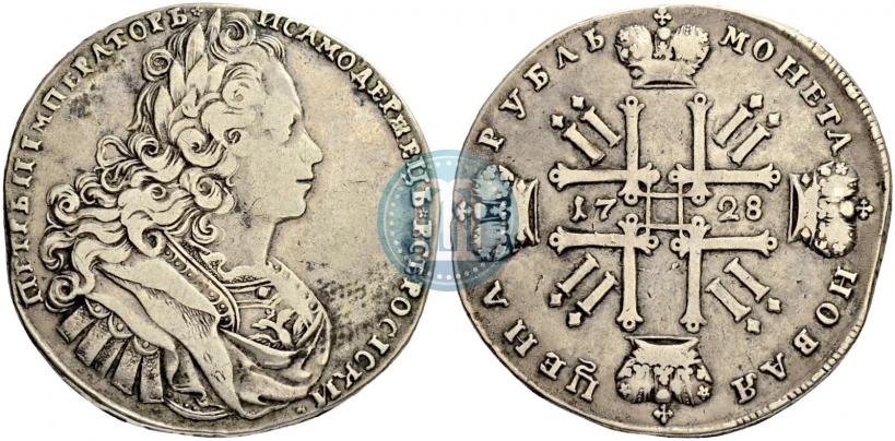 Picture 1 rouble 1728 year  "Type of 1727"