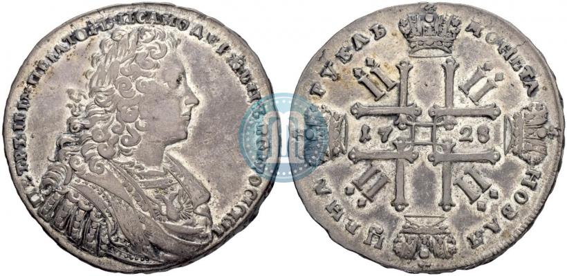 Фото 1 рубль 1728 года  "Тип 1728"