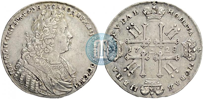 Фото 1 рубль 1728 года  "Тип 1728"