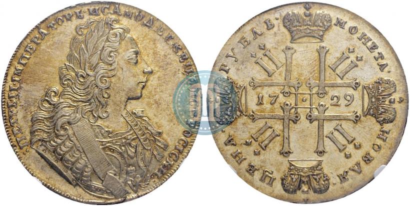 Picture 1 rouble 1729 year  "Type of 1729"