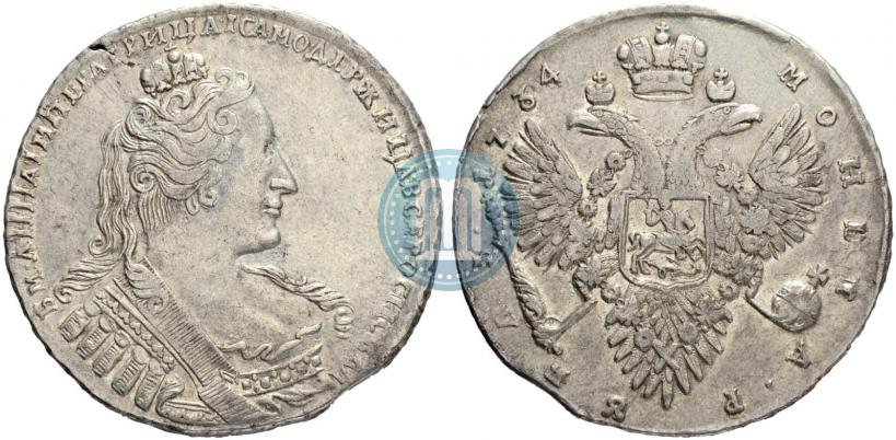 Picture 1 rouble 1734 year  "Type of 1732"