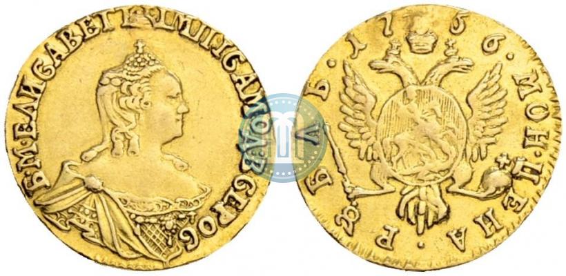 Picture 1 rouble 1756 year  