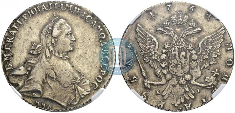 Picture 1 rouble 1764 year ММД-EI 