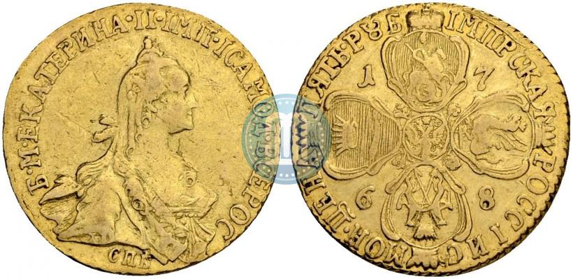 Picture 5 roubles 1768 year СПБ 
