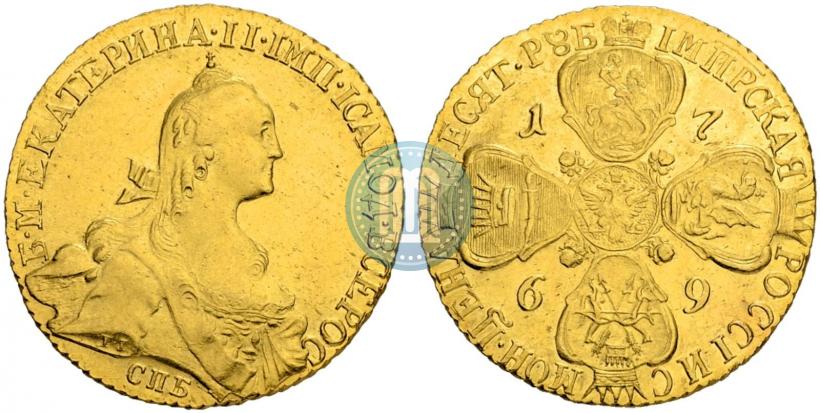 Picture 10 roubles 1769 year СПБ 