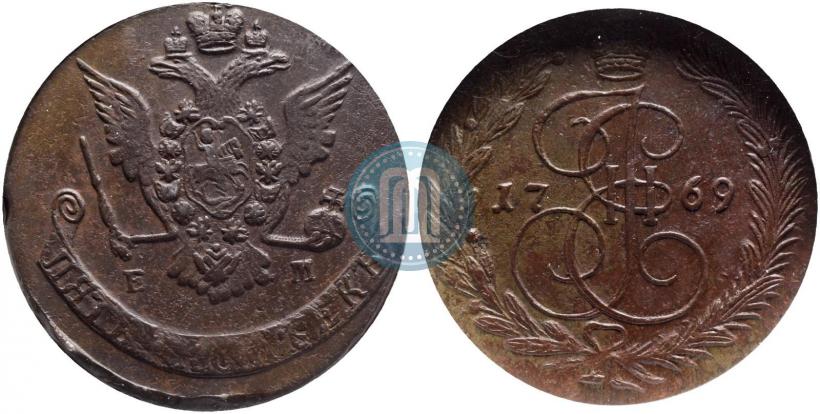 Фото 5 копеек 1768 года ЕМ 