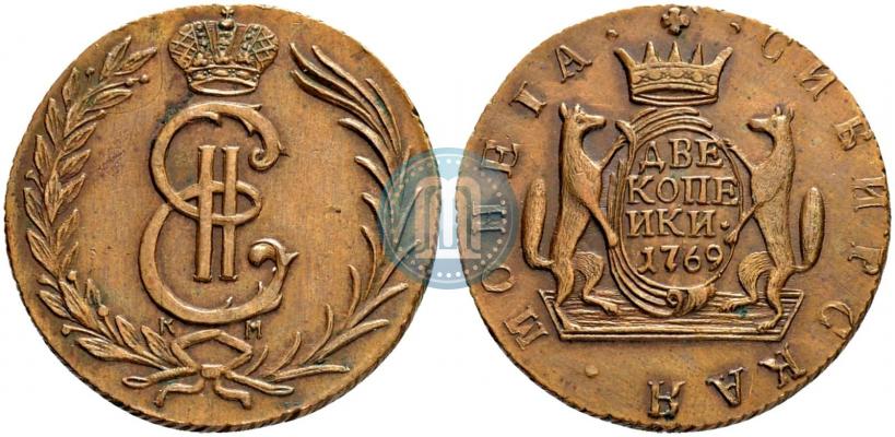 Picture 2 kopecks 1769 year КМ 