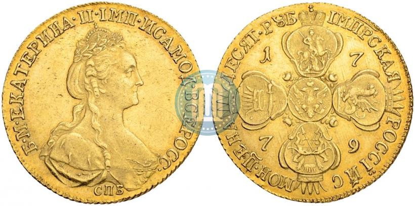 Picture 10 roubles 1779 year СПБ 