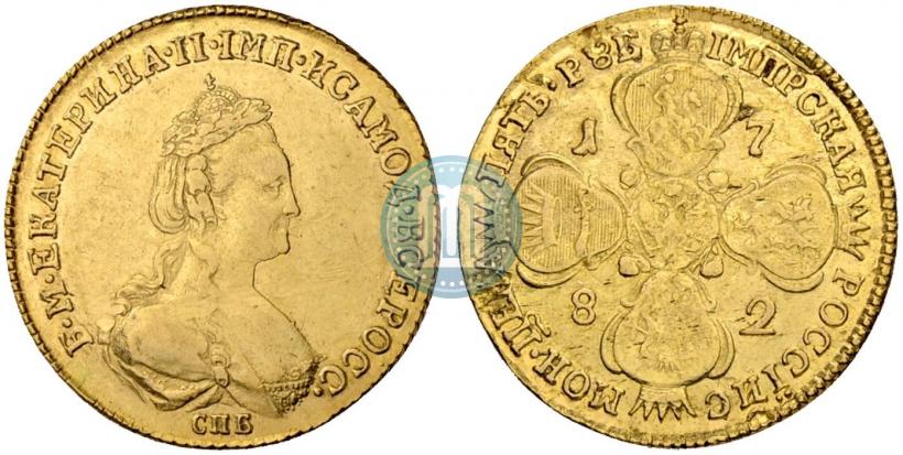 Picture 5 roubles 1782 year СПБ 