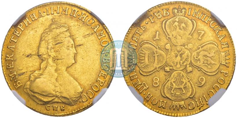Picture 5 roubles 1789 year СПБ 