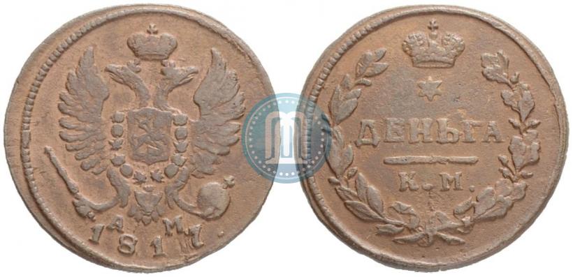 Фото Деньга 1817 года КМ-АМ 