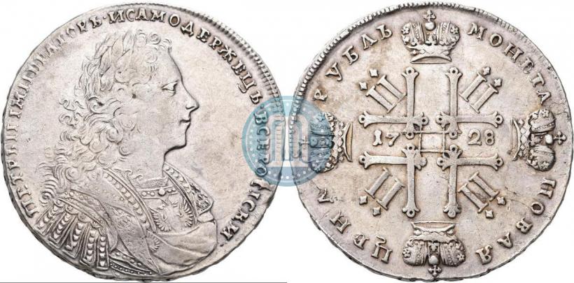 Picture 1 rouble 1728 year  "Type of 1728"