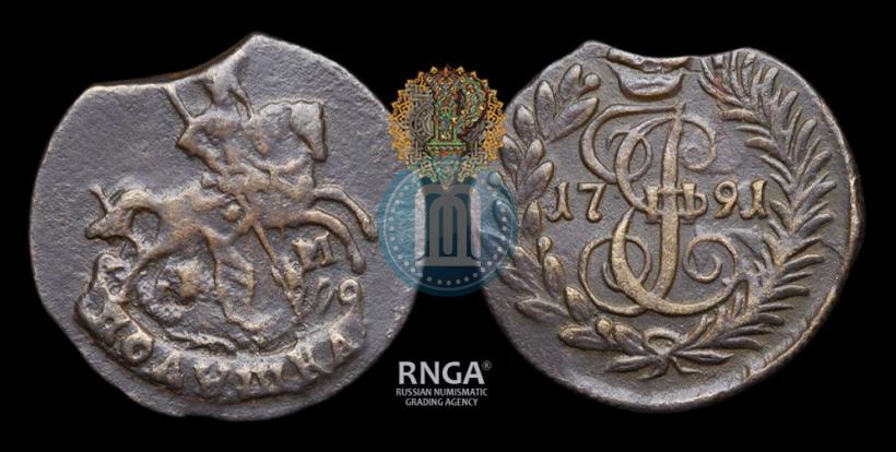 Фото Полушка 1791 года КМ 