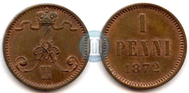 Picture 1 penni 1872 year  
