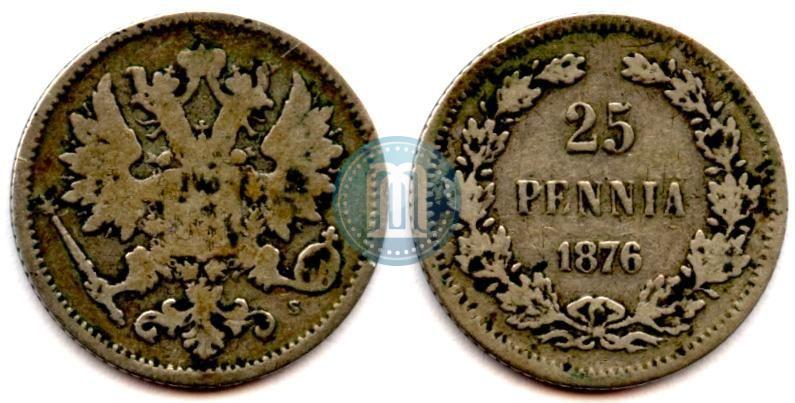 Picture 25 pennia 1876 year S 