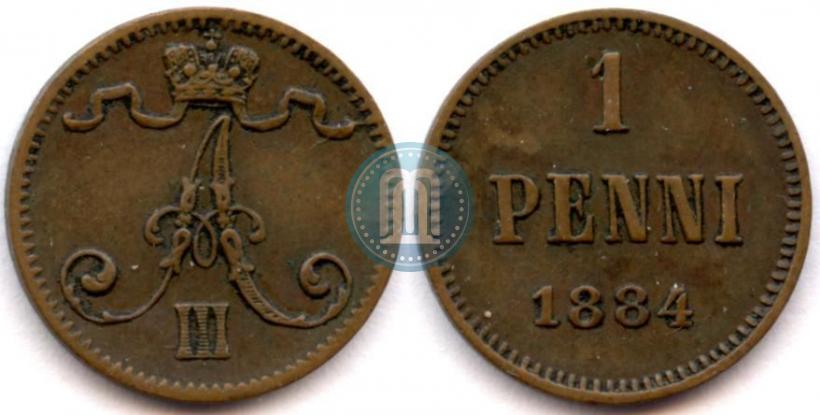 Фото 1 пенни 1884 года  