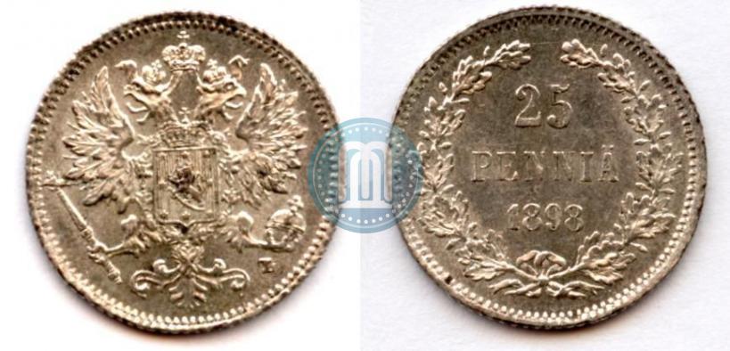 Фото 25 пенни 1898 года L 