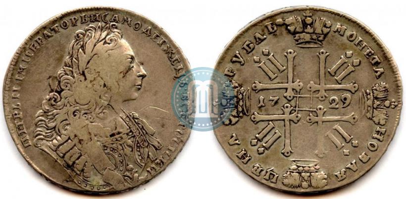 Фото 1 рубль 1729 года  "Тип 1729"