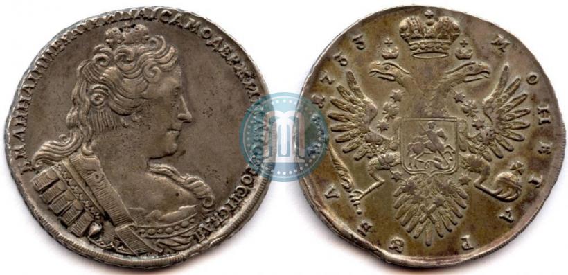 Фото 1 рубль 1733 года  