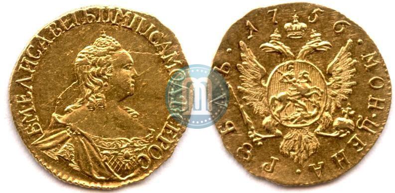 Picture 1 rouble 1756 year  