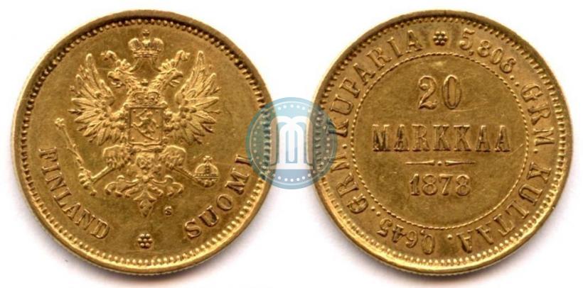 Picture 20 markkaa 1878 year S 