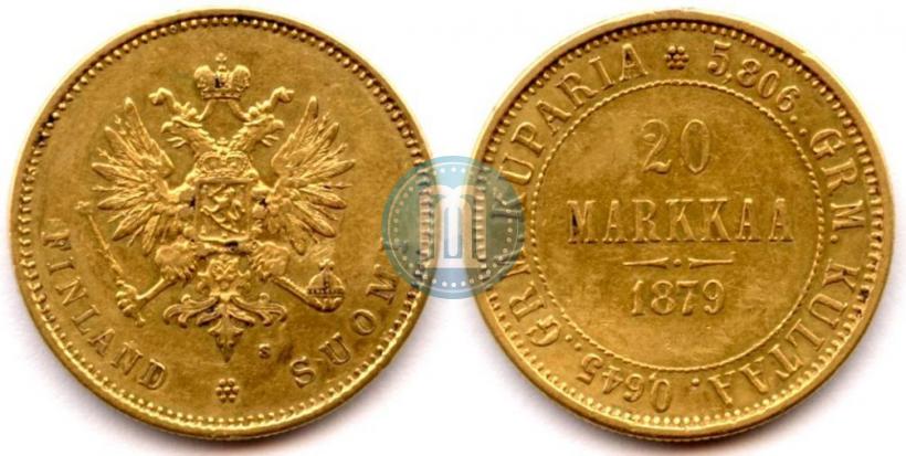 Picture 20 markkaa 1879 year S 