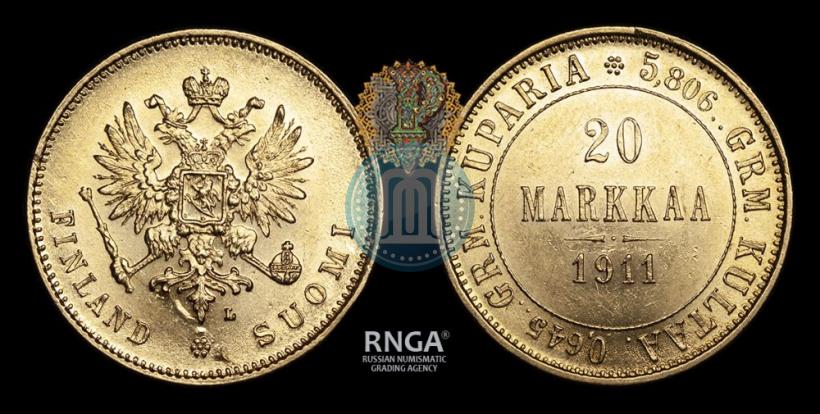 Picture 20 markkaa 1911 year L 