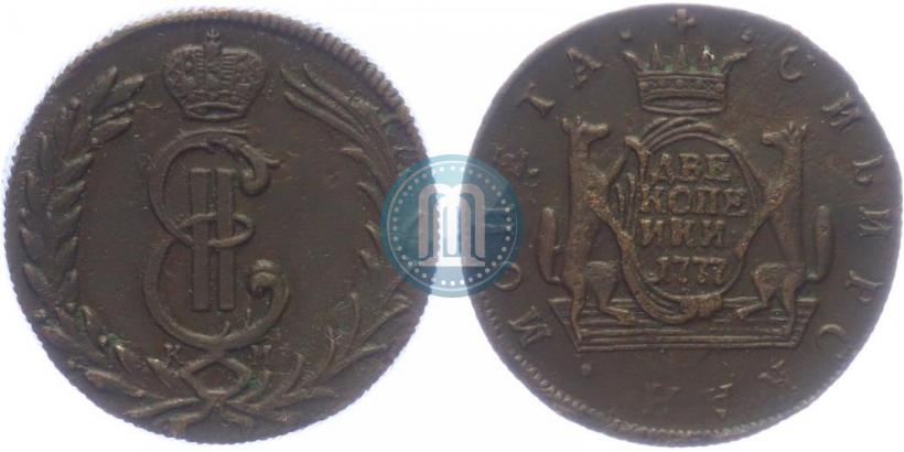 Picture 1 kopeck 1777 year КМ 