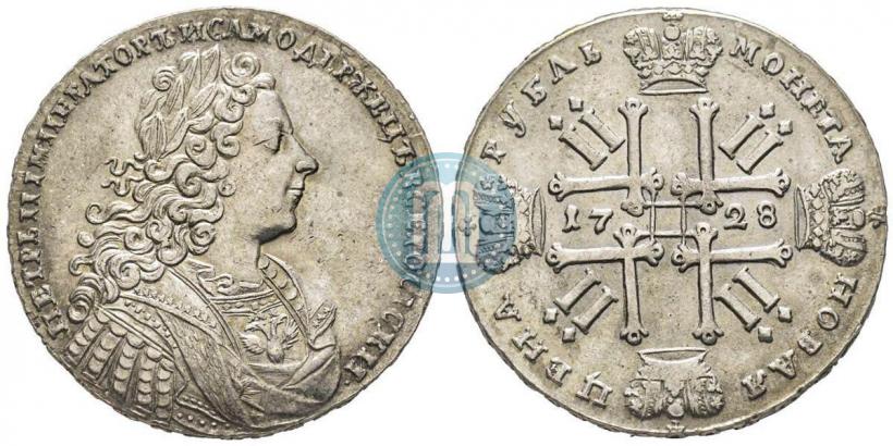 Фото 1 рубль 1728 года  "Тип 1728"