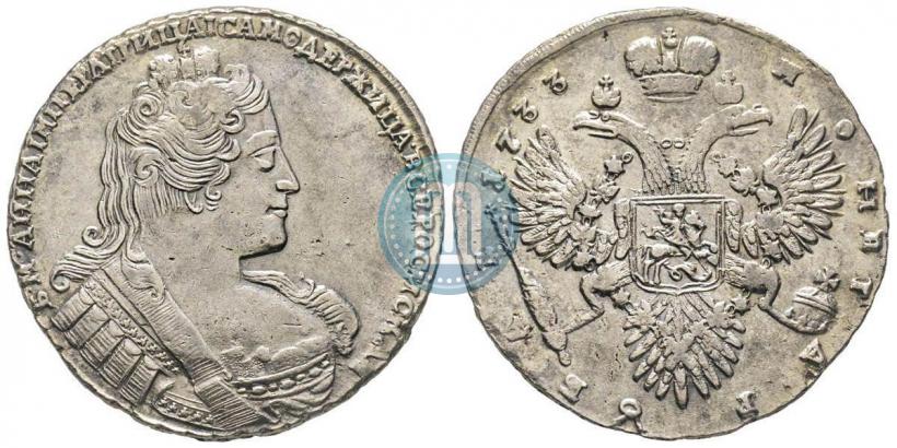 Фото 1 рубль 1733 года  