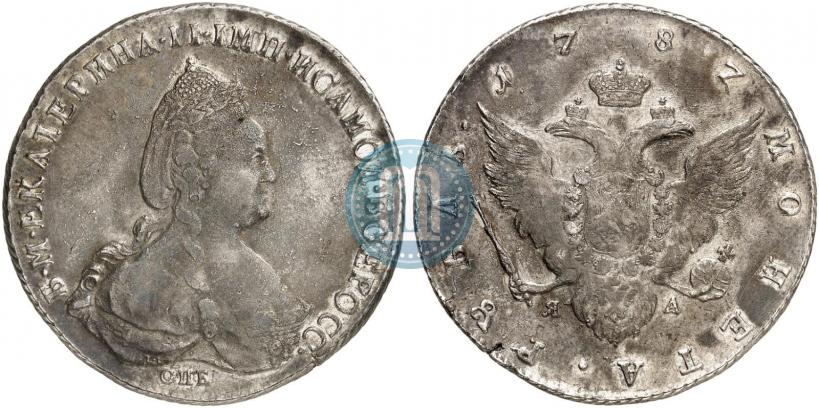 Picture 1 rouble 1787 year СПБ-ЯА 