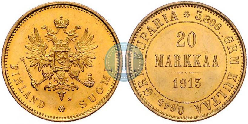 Picture 20 markkaa 1913 year S 