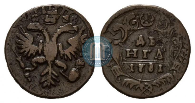 Фото Денга 1731 года  