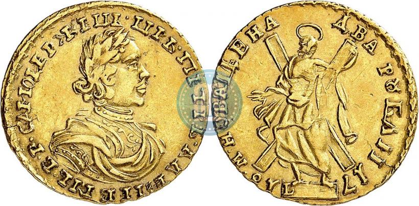 Фото 2 рубля 1718 года L 
